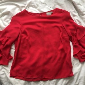 Red Zara Blouse